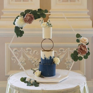 HOOP tier cake separator - ring cake spacer - hoop cake stand - wedding ring cake riser - metallic gold cake separator