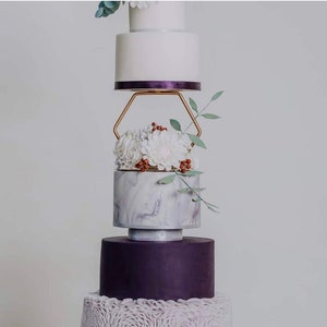 HEXAGON tier cake separator - cake spacer - cake stand - cake accessories