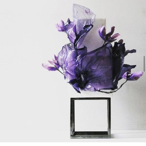 Séparateur de gâteau SQUARE - Intercalaire métallique pour gâteau - Présentoir à gâteau carré