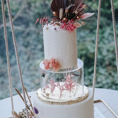 Cake Stand Fillable Acrylic Cake Stand Cake Separator Etsy Canada