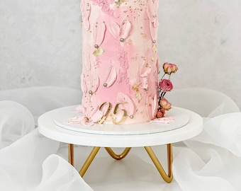 Stunning hairpin cake stand - hairpin leg cake stand - Acrylic cake platform - modern cake stand - birthday cake display - Pinnacle