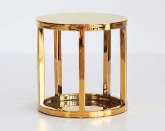15 cm Runder Kuchen Trenner - Metallic Gold/Metallic Silber/Schwarz Kuchen spacer