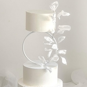 HOOP tier cake separator - Circle cake spacer - Gold ring cake separator and riser - wedding ring cake