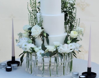 Mercury glass top cake stand