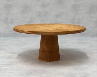 Soporte para tartas de madera resistente, rústico, de cono escandinavo, a medida