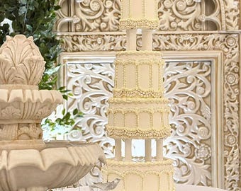 Carousel Column Cake Separator - Elegant Wedding Cake Display Stand for Tiered Cakes
