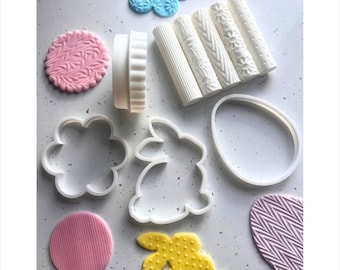 Spring Cutter & Pattern Rolling Pin Bundle