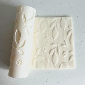 Mönstrad fondantkavel, präglad texturrulle, tryckkollektion