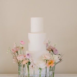 The Floral Crown Cake Stand Flower stand Floral arrangements Fresh flowers Floral wedding cake cake accessory display ring image 8