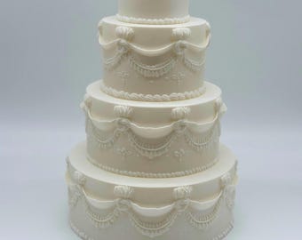 The Lambeth Cake Spacer - weißer Hochzeitstorte Spacer - Fake Cake Spacer - Feier Tortenständer