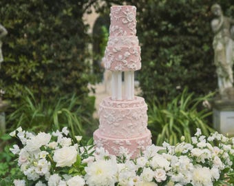Column Cake Separator - Elegant Wedding Cake Display Stand for Tiered Cakes