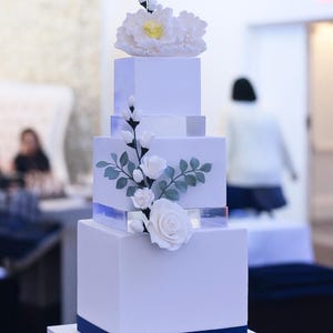 KWADRAT 30 mm Ultra polerowany akrylowy separator do ciasta - przekładka do ciasta - akrylowy podnośnik do ciasta - przezroczysty separator do ciasta