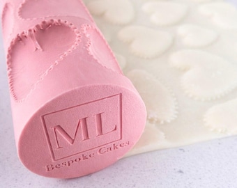 The Hearts Rolling Pin - ML Bespoke Cakes