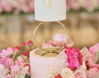 HOOP tier cake separator PROPSECURE - Gold ring cake spacer - black cake riser