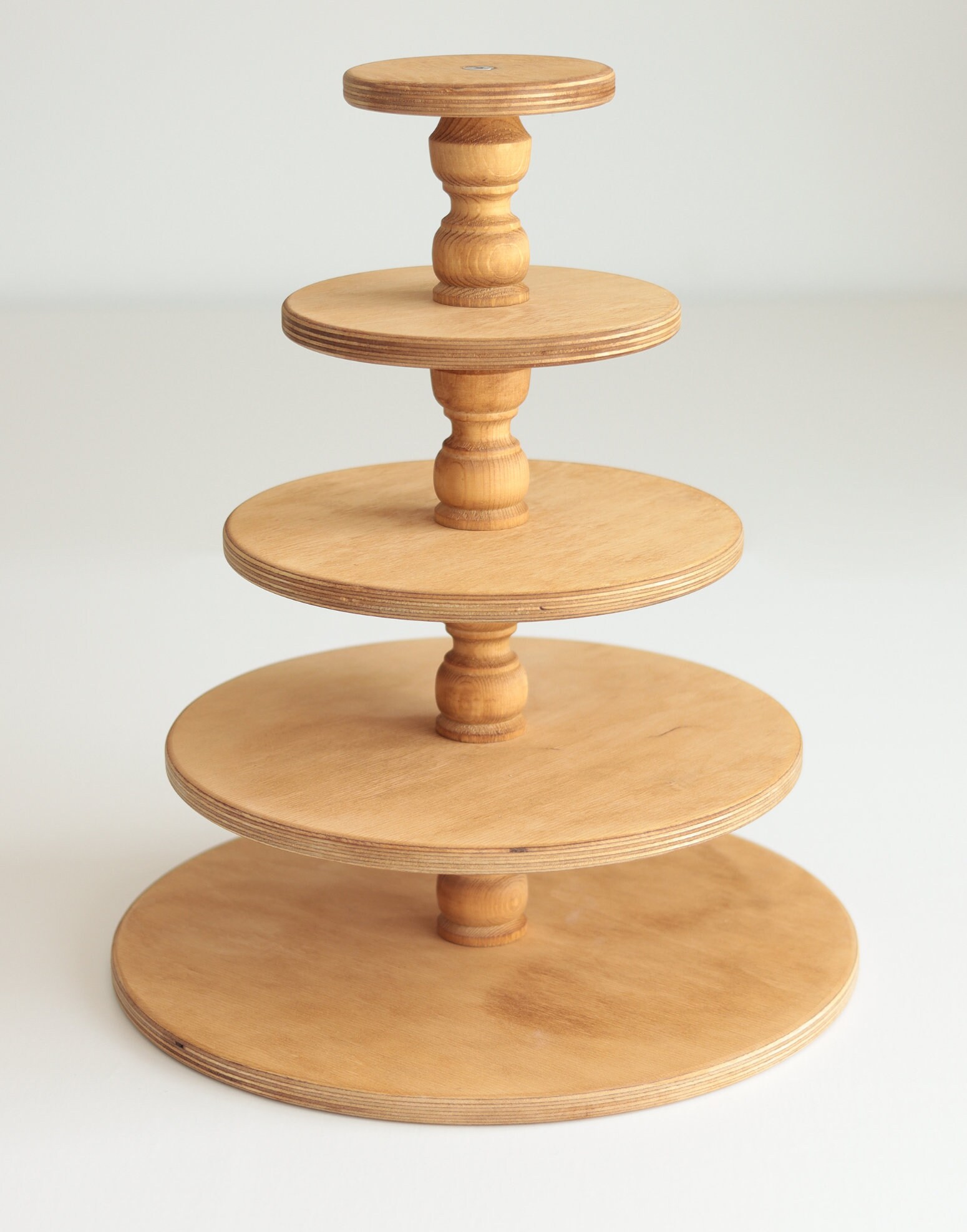 Adjustable Afternoon Tea Display Stand - handmade fairy cake display stand - wooden cake stand - teatime cake stand - picnic display