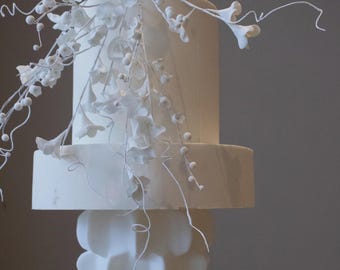 Dele Sculpted Tier Cake Separator – Geometric Wedding Cake PropSecure Tabi Luxe