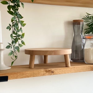 Solid oak tripod cake stand - wooden cake stand - round cake stand - luxury cake stand - wedding cake stand
