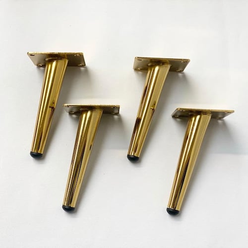 4 X Metallic Gold Tapered Furniture Legs Legs Etsy UK