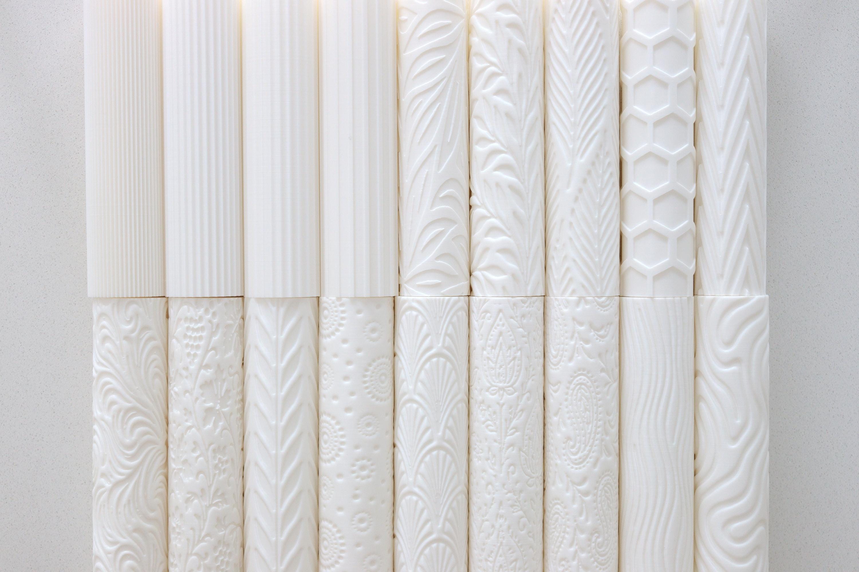 Textured Rolling Pin for Fondant, Embossed Pattern Rolling Pin, Cake ...