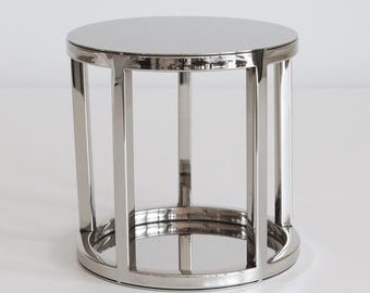 6" Round Cake separator - Metallic Gold/Metallic Silver/Black cake spacer