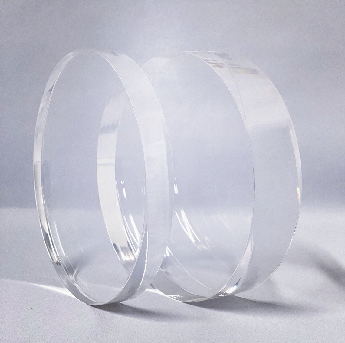 Modern cake spacer 15mm Ultra polished acrylic cake separator Etsy