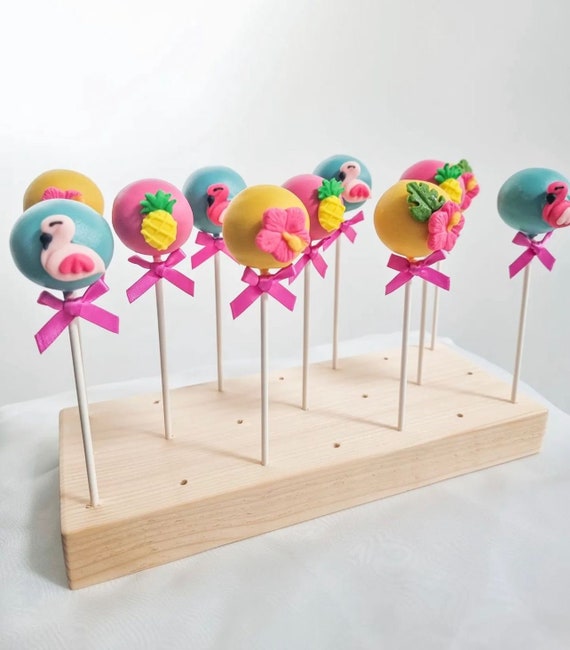 Supporto per cake pop in legno - espositore per cake pop - porta cake pop - supporto per lecca-lecca - porta lecca-lecca - Italia