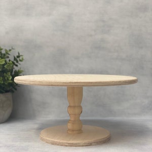 The Original Birch Wooden cake stand rustic cake stand birch ply cake plate cake table pedestal cake stand cake display image 2