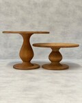 Standard Teardrop Rustic Heavy Duty Wooden Bespoke Cake Stand - 6" High