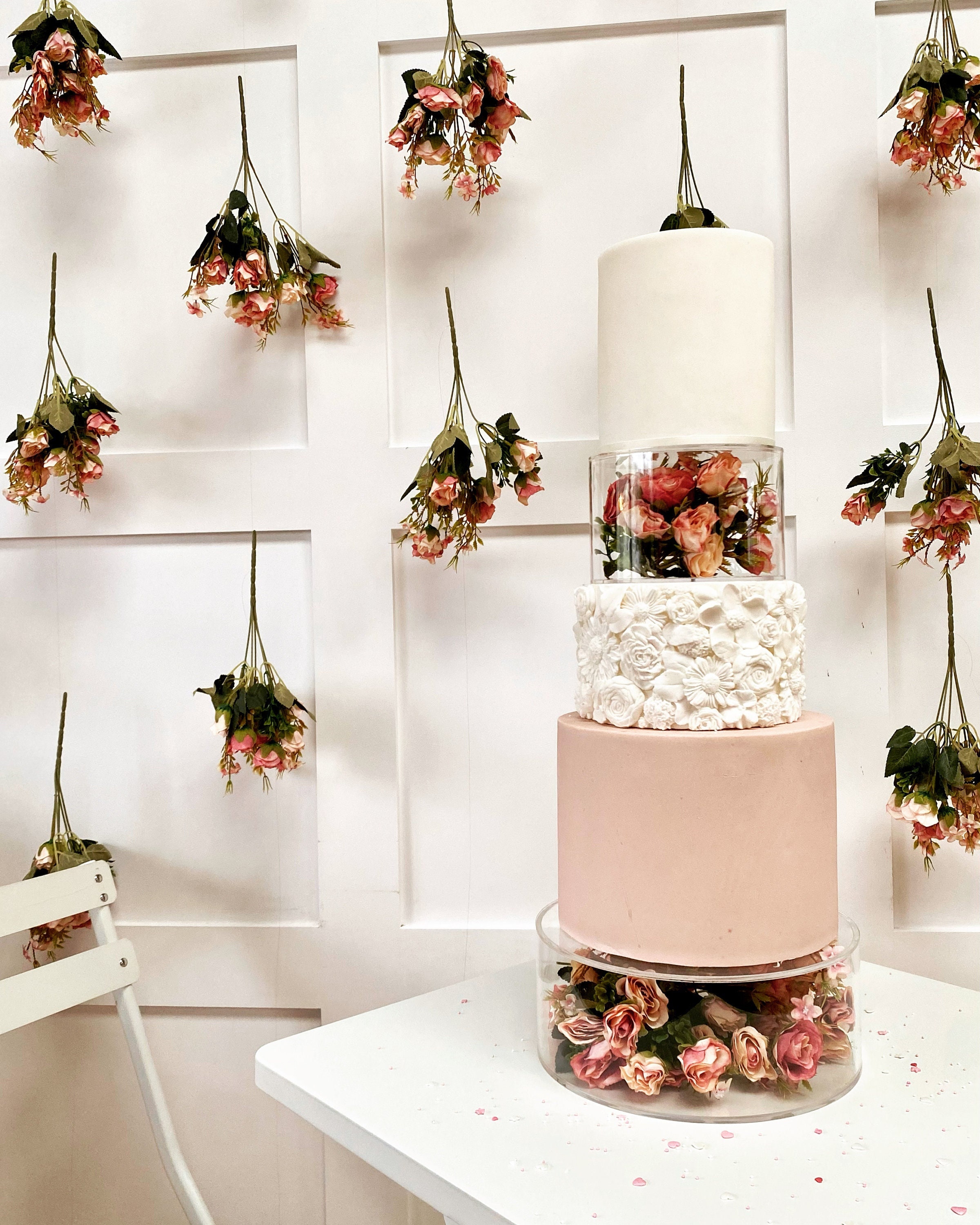 SELLORIA Happy Birthday Tortenaufsätze Aus Acryl – 3-teiliges Set Mit Blumen-Deko Für Geburtstag & Hochzeit