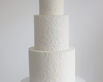 Rococo Cake Separator – Ornate 3D Printed Wedding Cake Tier (PropSecure Compatible)