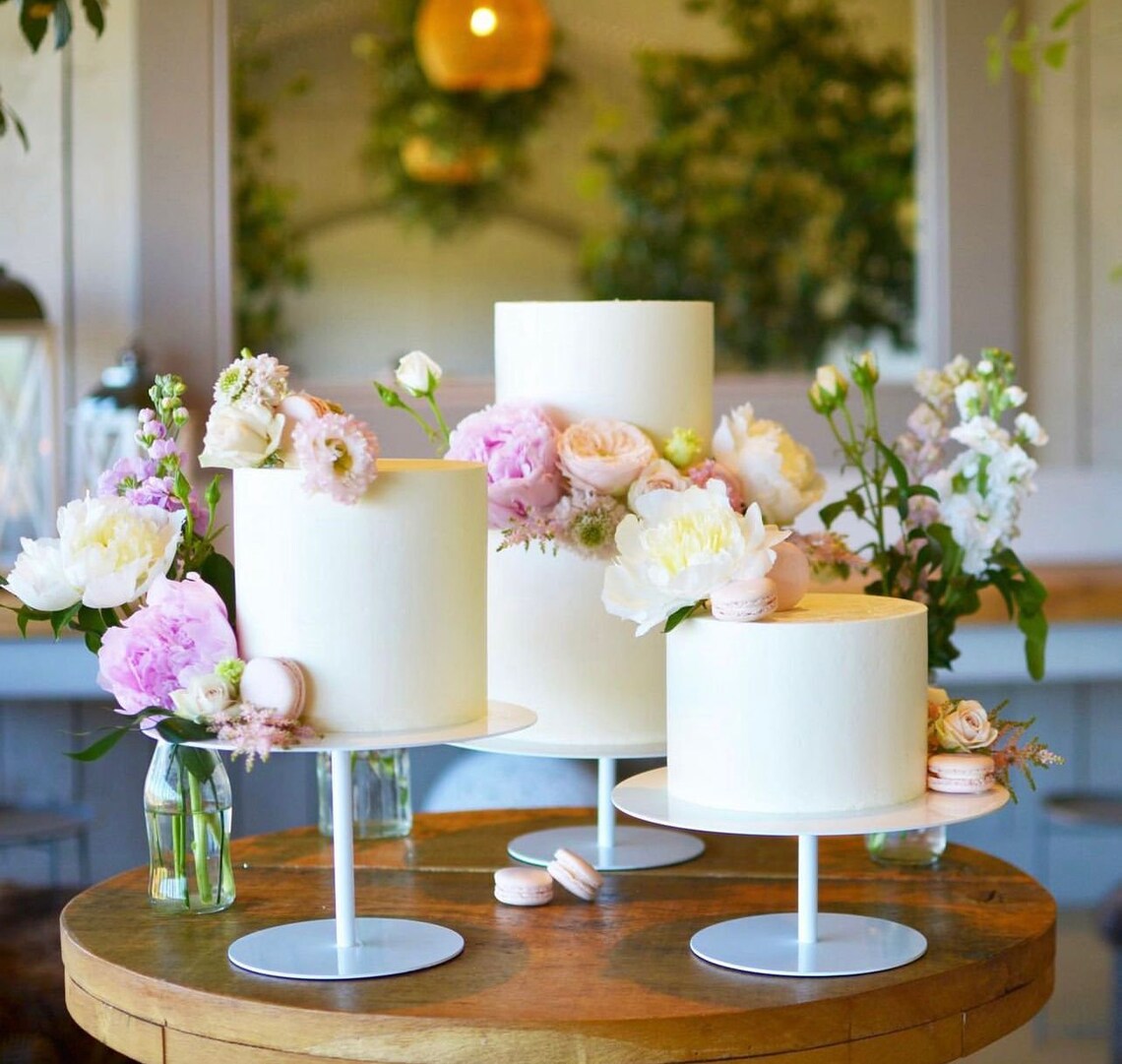 Matte Black Cake Stand - Stiletto Wedding Cake Pedestal - Celebration ...