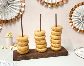 Donut Ständer - Donut Bar - Bagel Ständer - Hochzeitstortentisch - Geburtstagskuchentisch - Donut Display - Donut Wand - Tortenständer - Donut Stacker