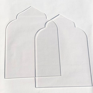 Original Trefoil Arch Cake Guides with Keep It Cake Acrylic Cake Guide Cake Tool Arch Cake image 8