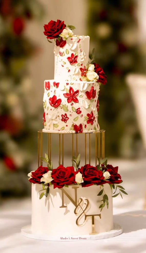 Gold Birdcage Cake Separator - Metallic Cake Spacer - Cake Riser