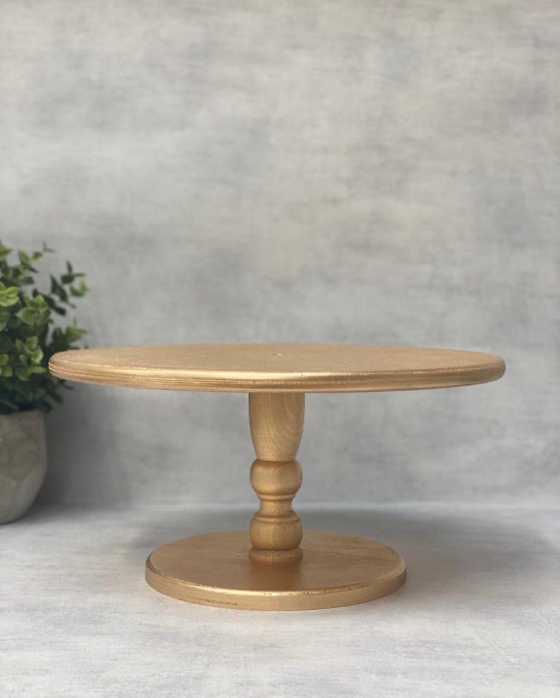 The Original Birch Wooden cake stand rustic cake stand birch ply cake plate cake table pedestal cake stand cake display image 4