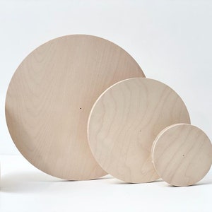 Scandinavian Birch Ply Disks - cake board