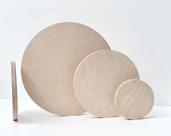 Scandinavian Birch Ply Disks - cake board
