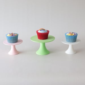 Soporte esencial para cupcakes, mini pedestal de exhibición, filamento PLA ecológico, varios colores.