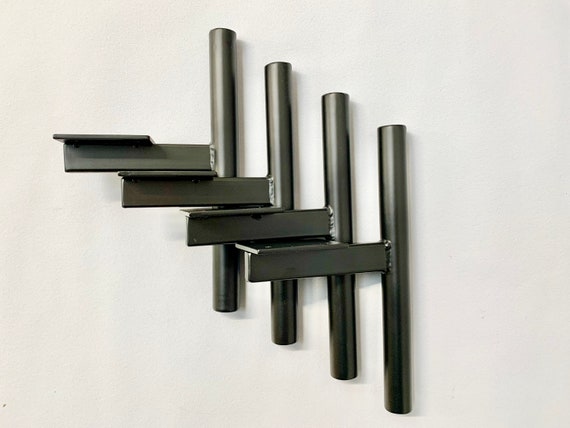 Amerika Bederven Kaliber Unieke zwarte metalen cilindrische T-Bar meubelpoten - Etsy België