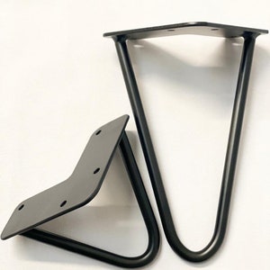 SECONDS Set of four modern metal furniture legs, cabinet legs, furniture feet FLAWS in finish image 2