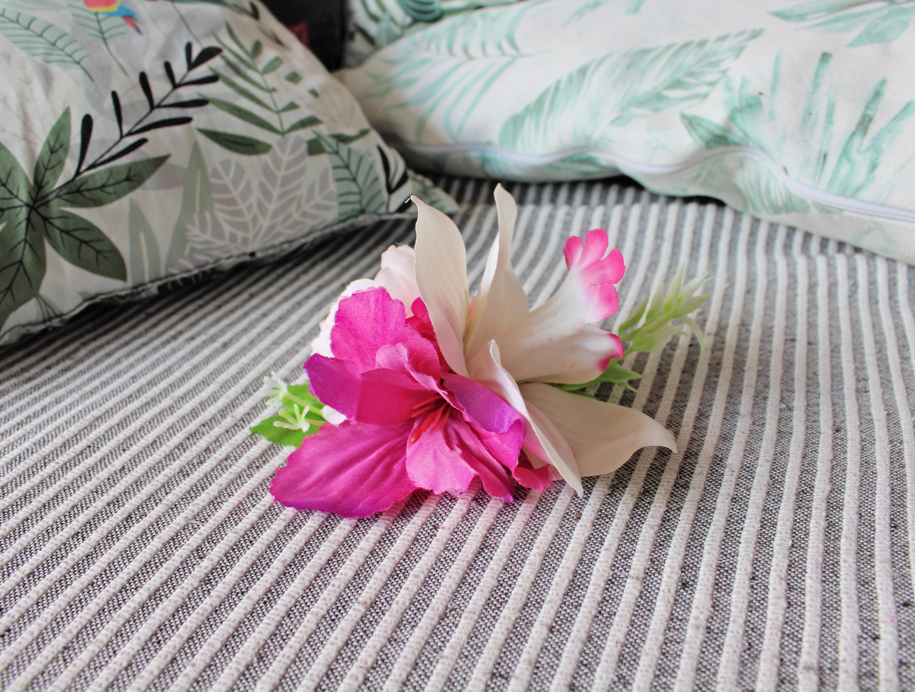 Orchid Rockabilly Vintage Tiki Hawaii Hair Flower Clip - Etsy