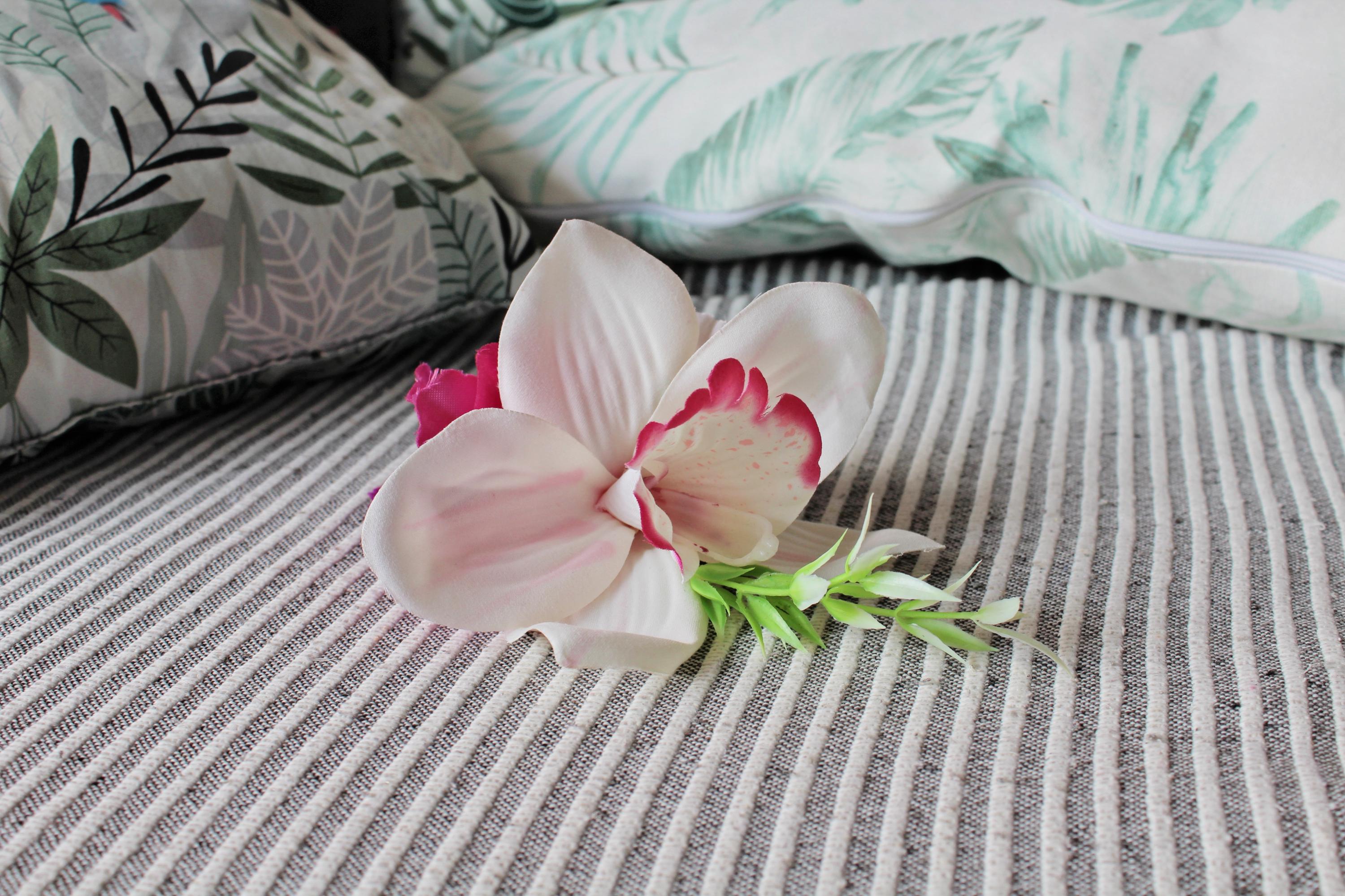 Orchid Rockabilly Vintage Tiki Hawaii Hair Flower Clip - Etsy display picture 3