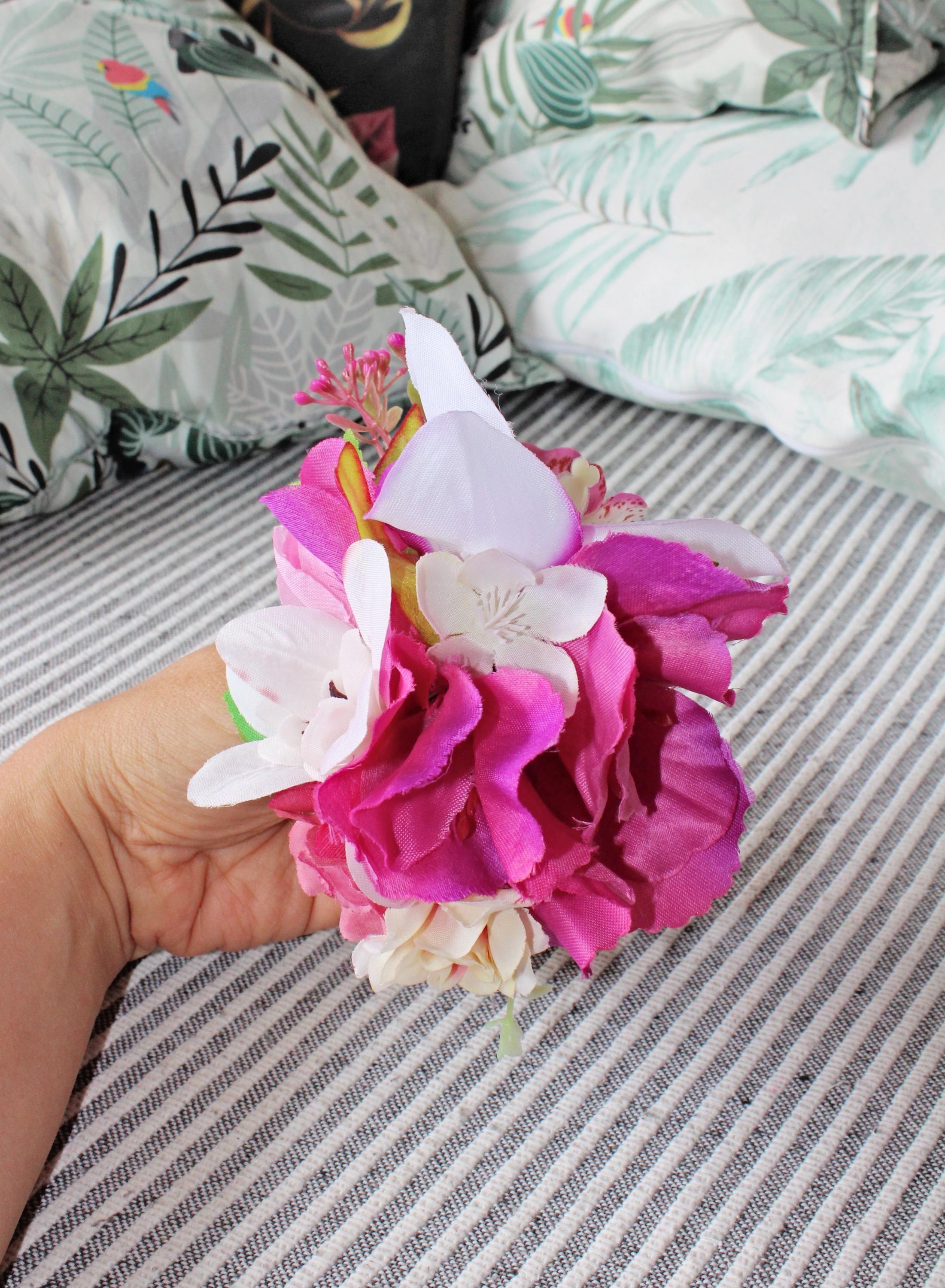 Orchid Rockabilly Vintage Tiki Hawaii Hair Flower Clip - Etsy display picture 3
