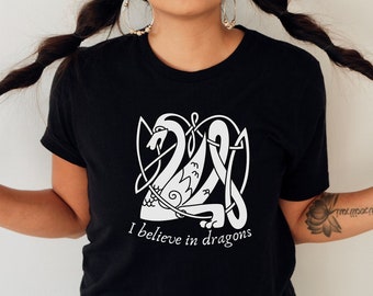 Celtic Dragon T-Shirt: Nordic Mythology Tee for Fantasy Fans