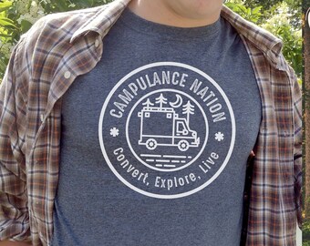 Campulance Nation T-shirt: Ambulance Camper Conversion, Travel Nomad Tee