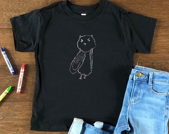 Kids Owl shirt | Cute Forest Animal tshirt | Comfy Bird shirt | Gift for Nature Lover | Owl Lover Gift | Kids Love Science | Youth | Toddler