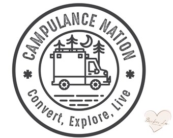 Campulance Nation- Vinyl Sticker | Camper Umwandlungs-Aufkleber | Ambo