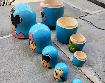 Micky + Minnie Mouse Nesting Dolls