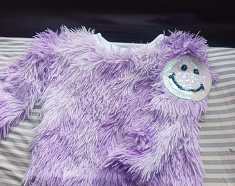 MIA Child Lavender Shag Sweater sz: Small