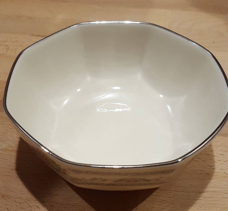 4.25W #EV252 Limoges custard bowl with saucer France